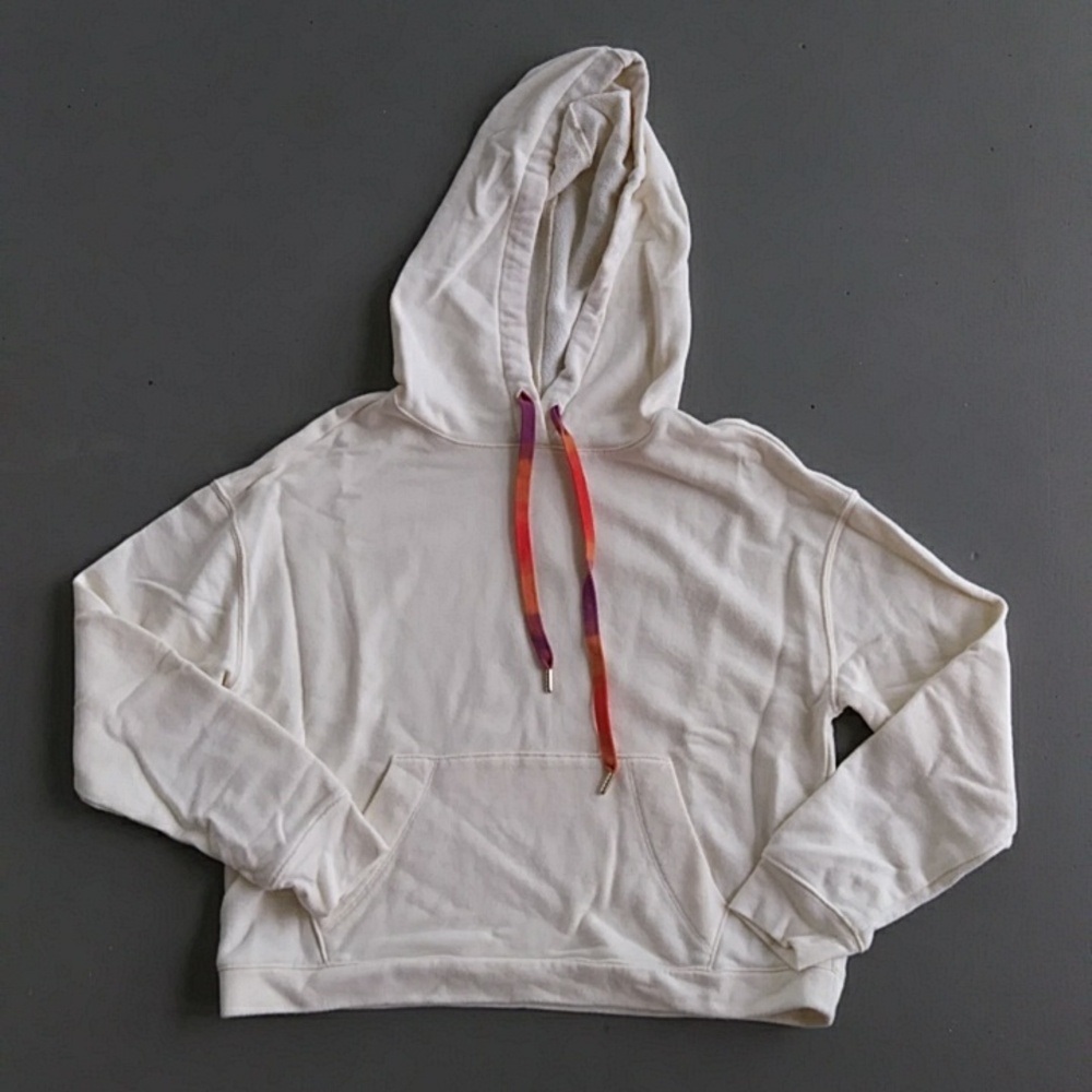 Madewell Rainbow Drawstring Hoodie Sweatshirt